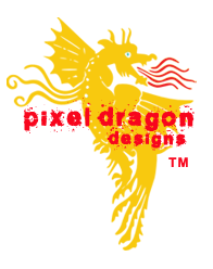 pixel dragon designs logo